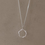 Silver Sea Blossom Necklace