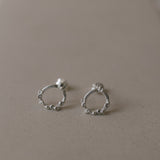 Silver Seablossom Stud Earrings